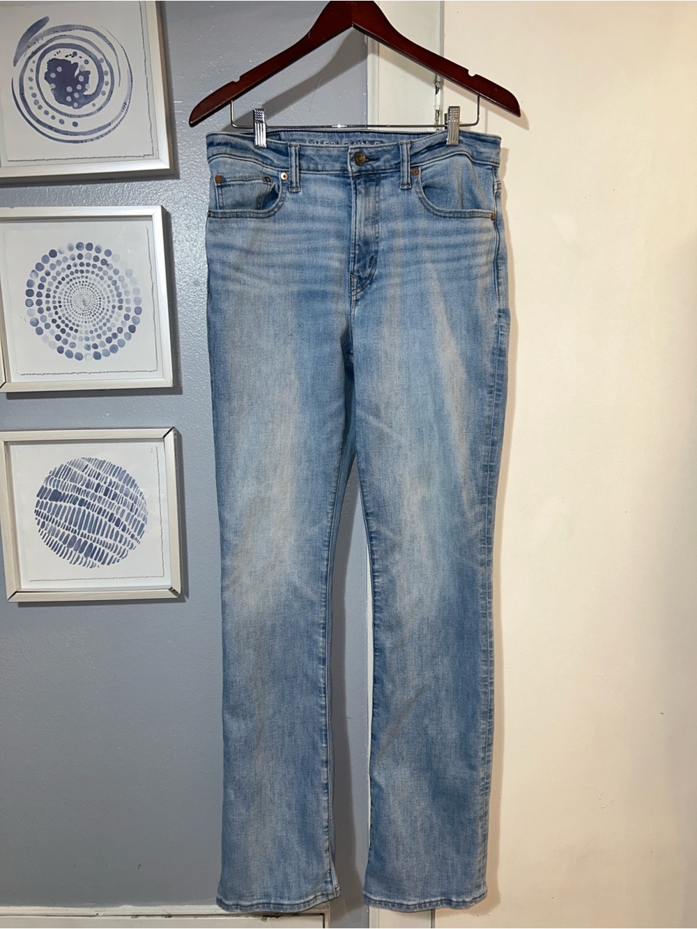 American Eagle Outfitters Light Blue Men’s Slim Bootcut Jeans Size 32 X 34